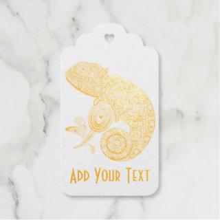 Chameleon Psychedelic Fantasy Foil Gift Tags