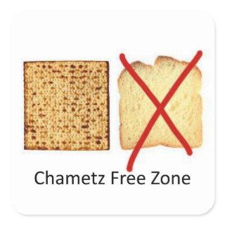 Chametz Free Zone Square Sticker