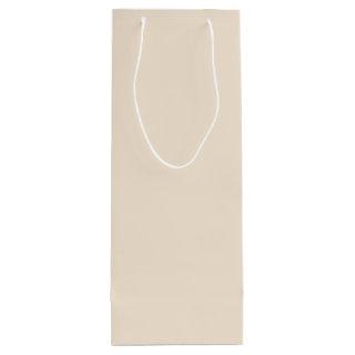 Champagne Buff Off-white Solid Color SW 0045 Wine Gift Bag
