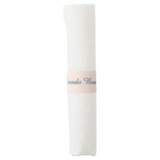 Champagne Pink Plain Simple Minimalist Modern Napkin Bands