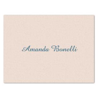 Champagne Pink Plain Simple Minimalist Modern Tissue Paper