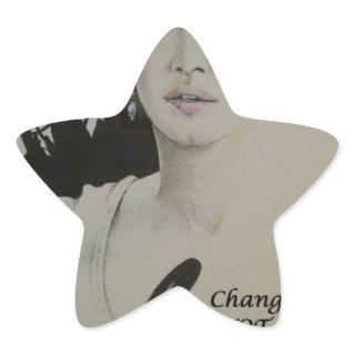 Change is Not a Spectator Sport Art Print Star Sticker