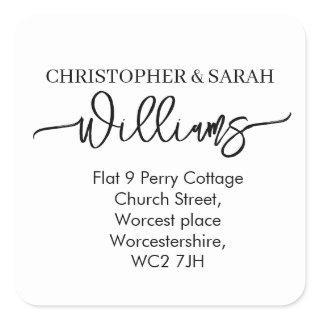 Change of Address Stickers Custom Guest Address
