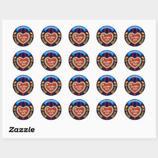 Change Year Octoberfest 20xx Ich Liebe Dich  Classic Round Sticker