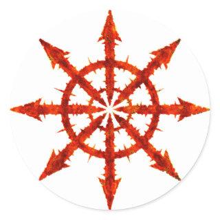 Chaos Symbol Classic Round Sticker