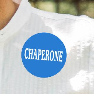 Chaperone badge classic round sticker