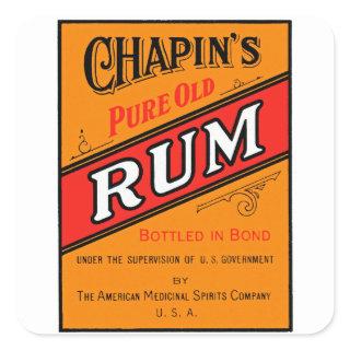 Chapins Pure Old Rum Label