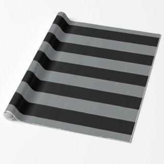 Charcoal Gray Black XL Stripes Pattern V