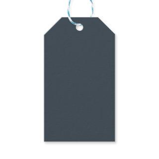 Charcoal Solid Color Gift Tags