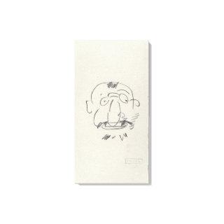 Charge de Lautrec par Lui-Meme (pencil on paper) Canvas Print