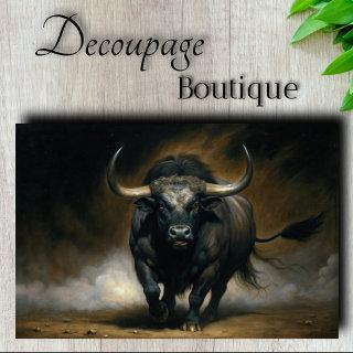 Charging Bull Decoupage Tissue Paper