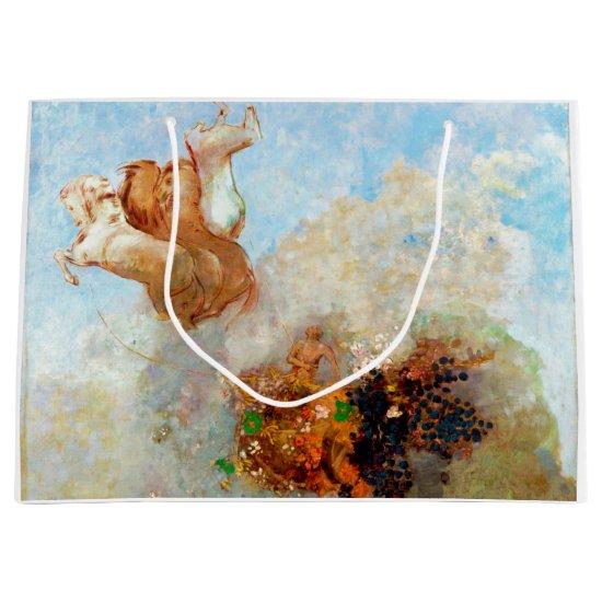 Chariot of Apollo, Redon Large Gift Bag