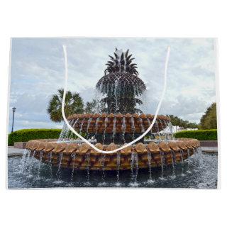 Charleston Pineapple Fountain, South Carolina Large Gift Bag