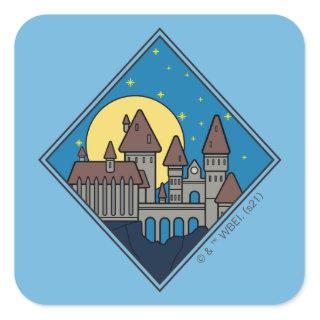 Charmed HOGWARTS™ CASTLE Diamond Pattern Square Sticker