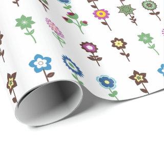 Charming Colorful Flowers pattern Illustration