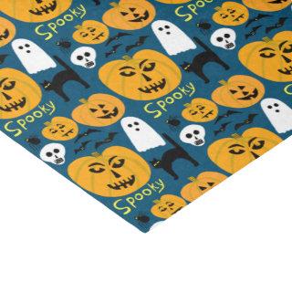 Charming Halloween Pumpkins Spooky Ghost Tissue Paper