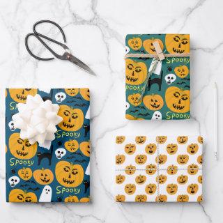 Charming Halloween Pumpkins Spooky Variety Pack  Sheets