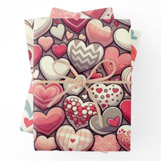 Charming Heart Pattern for Valentine's Day  Sheets