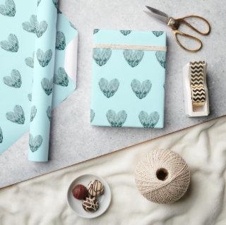 Charming heart pattern in mint green