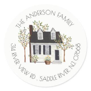 Charming House | New Home Address Label Sticker