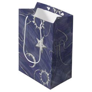 Charming Mystique | Silver Moon Stars Sun Amulet Medium Gift Bag