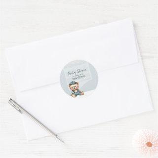 Charming Personalized Baby Shower Stickers