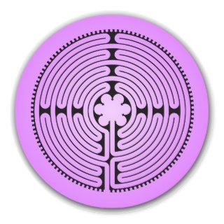 Chartres Labyrinth Classic Round Sticker