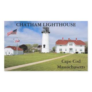 Chatham Lighthouse, Cape Cod Massachusetts Rectangular Sticker