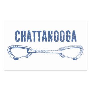 Chattanooga Climbing Quickdraw Rectangular Sticker