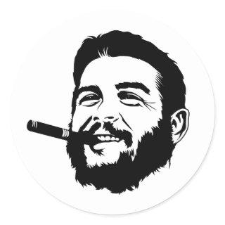 Che Guevara with Cigar Portrait Sticker