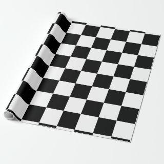 Checker board pattern with white,black