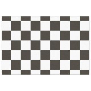 Checker Flag (Black and White) Tissue Paper