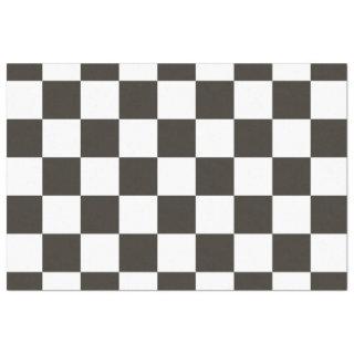 Checker Flag (Black and White) Tissue Paper