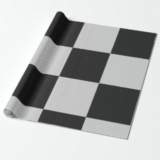 Checkered Black & White Squares or CUSTOM COLOR