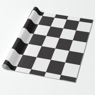 Checkered Board Pattern Black and White