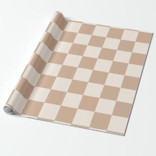 Checkered Caramel Brown