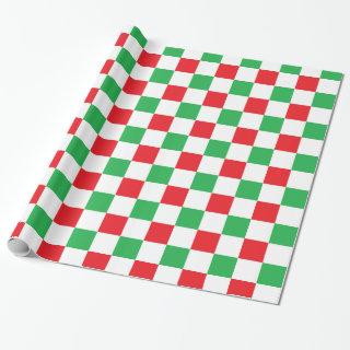 Checkered Christmas Red and Green