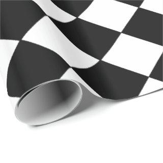 Checkered Flag Black/White Diamonds