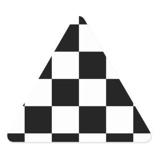 Checkered Flag Racing Chess Checkers Chessboard Triangle Sticker