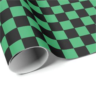 Checkered Green and Black