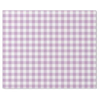 Checkered lilac and white