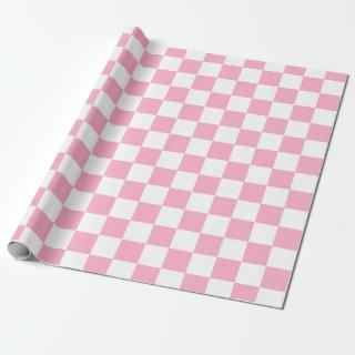 Checkered Pink and White