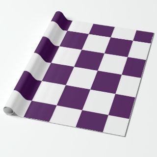 Checkered Purple and White