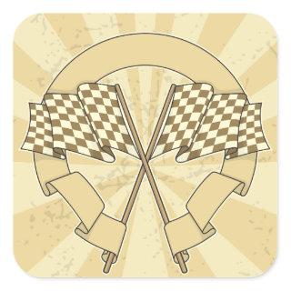 Checkered Racing Flags Stickers