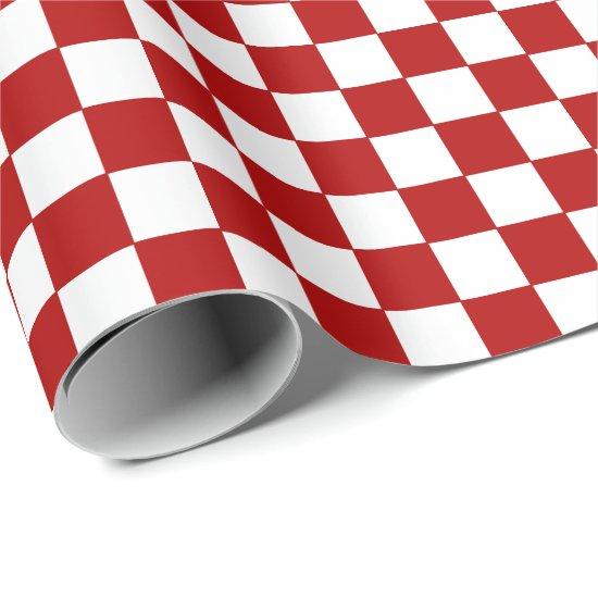 Checkered Red and White