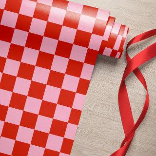 Checkered Red Pink