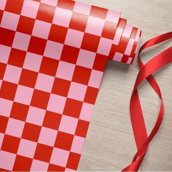 Checkered Red Pink