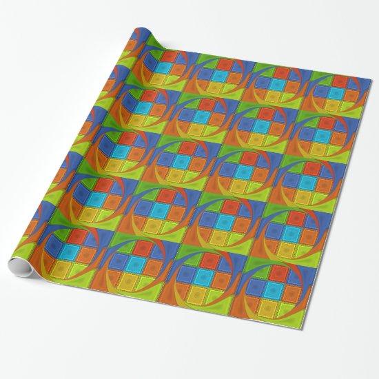 Checkered Whirl Art Print