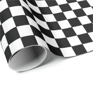 Checkered White and Black