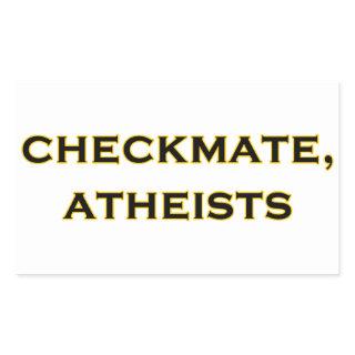 Checkmate, Atheists Rectangular Sticker